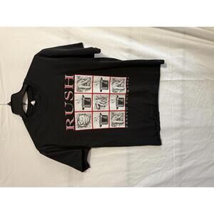Rush Presto Tour 1990 Vintage Black Graphic T-Shirt Large